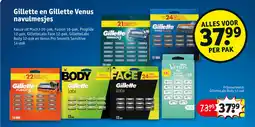 Kruidvat Gillette en gillette venus navulmesjes aanbieding