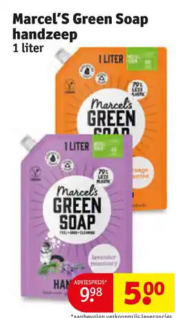 Kruidvat Marcel's green soap handzeep aanbieding