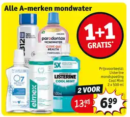 Kruidvat Alle a-merken mondwater aanbieding