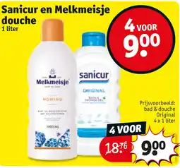 Kruidvat Sanicur en melkmeisje douche aanbieding