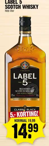Super Dirck 3 label 5 scotch whisky aanbieding