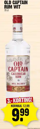 Super Dirck 3 old captain rum wit aanbieding