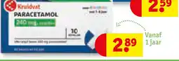 Kruidvat Paracetamol 240 mg aanbieding