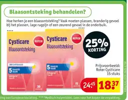 Kruidvat Roter cysticare blaasontsteking aanbieding