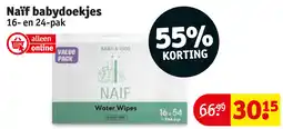 Kruidvat Naïf babydoekjes aanbieding