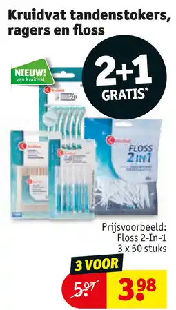 Kruidvat Kruidvat tandenstokers, ragers en floss aanbieding