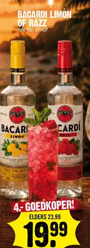 Super Dirck 3 Bacardi limon of razz aanbieding