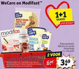 Kruidvat Wecare en modifast aanbieding