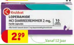 Kruidvat Loperamide hci diarreeremmer 2 mg. aanbieding