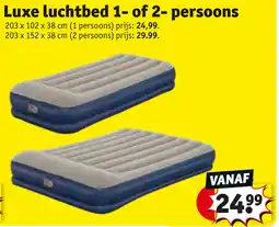 Kruidvat Luxe luchtbed 1- of 2- persoons aanbieding