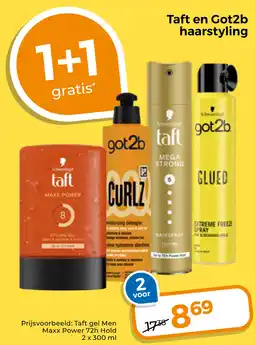 Trekpleister Taft en Got2b haarstyling aanbieding