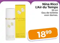 Trekpleister Nina Ricci L'Air du Temps aanbieding