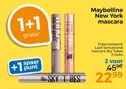 Trekpleister Maybelline New York mascara aanbieding