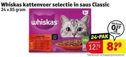 Kruidvat Whiskas kattenvoer selectie in saus classic aanbieding