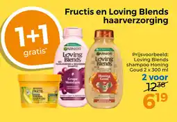 Trekpleister Fructis en Loving Blends haarverzorging aanbieding