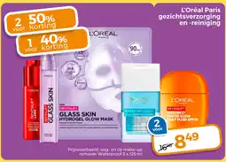 Trekpleister L'Oréal Paris gezichtsverzorging en reiniging aanbieding