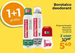 Trekpleister Borotalco deodorant aanbieding