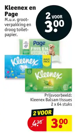 Kruidvat Kleenex en page aanbieding