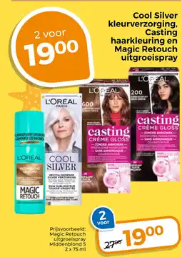 Trekpleister Cool Silver kleurverzorging, Casting haarkleuring en Magic Retouch uitgroeispray aanbieding