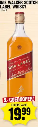 Super Dirck 3 johnnie walker red label aanbieding