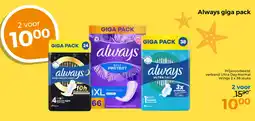 Trekpleister Always giga pack aanbieding