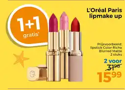 Trekpleister L'Oréal Paris lipmake up aanbieding
