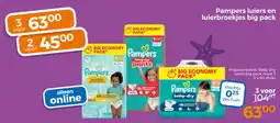 Trekpleister Pampers luiers en luierbroekjes big pack aanbieding