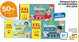 Trekpleister Pampers luiers en luierbroekjes XXL pack aanbieding