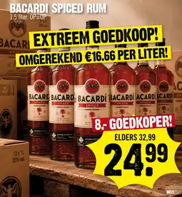 Super Dirck 3 Bacardi spiced rum aanbieding
