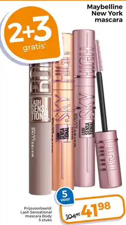 Trekpleister Maybelline New York mascara aanbieding