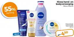 Trekpleister Nivea hand en bodyverzorging aanbieding