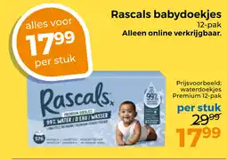 Trekpleister Rascals babydoekjes aanbieding