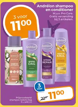 Trekpleister Andrélon shampoo en conditioner aanbieding