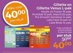 Trekpleister Gillette en Gillette Venus L-pak aanbieding