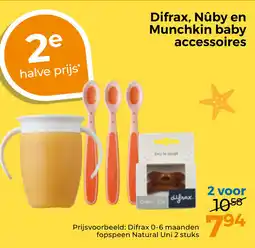 Trekpleister Difrax, Nûby en Munchkin baby accessoires aanbieding