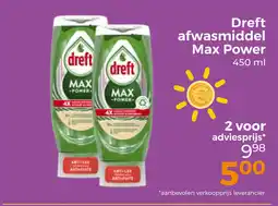 Trekpleister Dreft afwasmiddel Max Power aanbieding
