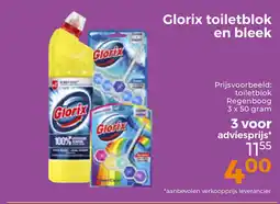 Trekpleister Glorix toiletblok en bleek aanbieding