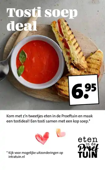 Intratuin Tosti soep deal aanbieding