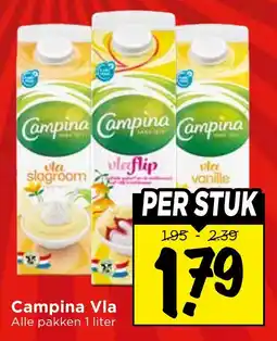 Vomar Voordeelmarkt Alle Campina Vla aanbieding