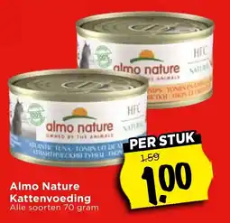 Vomar Voordeelmarkt Almo Nature Kattenvoeding aanbieding