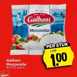 Vomar Voordeelmarkt Galbani Mozzarella aanbieding