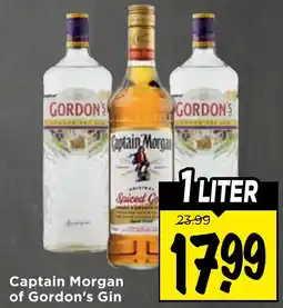 Vomar Voordeelmarkt Captain Morgan of Gordon's Gin aanbieding