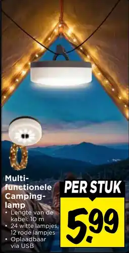 Vomar Voordeelmarkt Multi-functionele Camping-lamp aanbieding