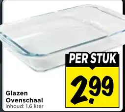 Vomar Voordeelmarkt Glazen Ovenschaal aanbieding