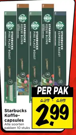 Vomar Voordeelmarkt Starbucks Koffie-capsules aanbieding