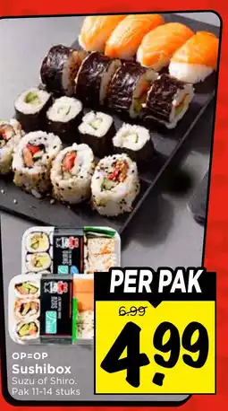 Vomar Voordeelmarkt Sushibox aanbieding