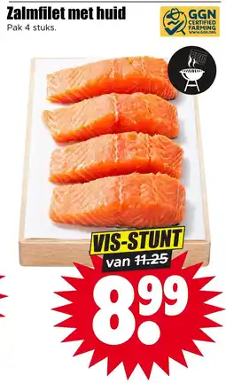 Dirk Zalmfilet met huid aanbieding