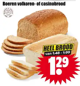Dirk Boeren volkoren- of casinobrood aanbieding