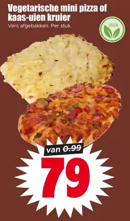 Dirk Vegetarische mini pizza of kaas-uien kruier aanbieding