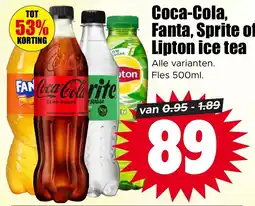 Dirk Coca-Cola, Fanta, Sprite of Lipton ice tea aanbieding